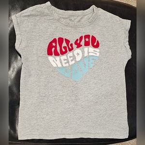 GAP Kids "All You Need Is Love" tee size large